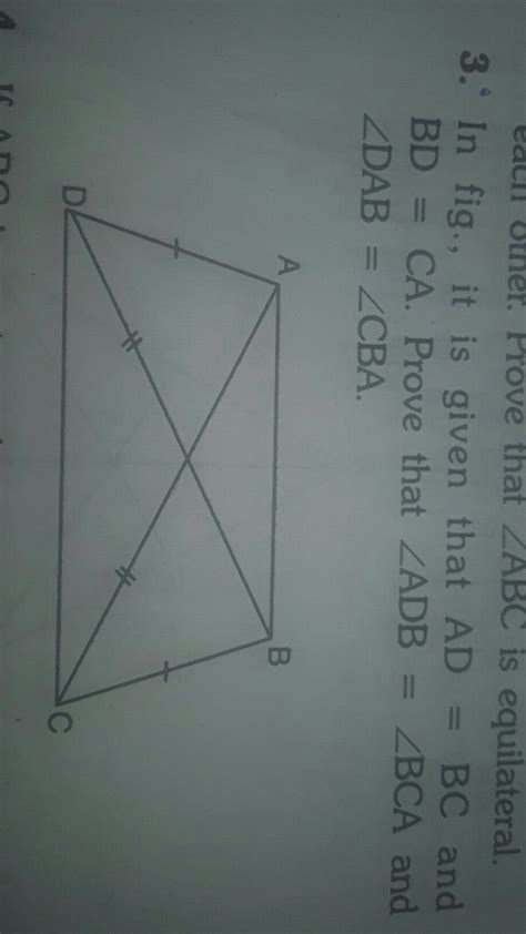 In Figure It Is Given That A B Is Equal To Bc And Bd Is