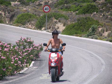 Driving Motorcycle Topless July 2007 Voyeur Web Hall