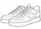 Air Sneakers sketch template