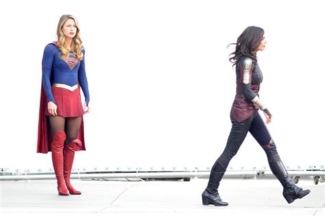 Melissa Benoist Filming Supergirl In Vancouver 02 13 2018