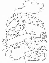 Transportation Camionnette Minivan Speedy Coloriages sketch template