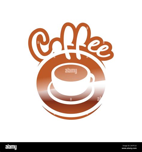coffee cup logo icon design   gradient color  white background