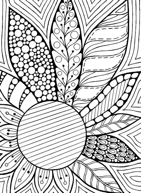 zentangle downloadable coloring page    coloring pages