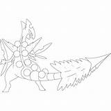 Sceptile Gengar Xcolorings Psyduck Silvally Lycanroc Lineart Dusk 1100px 181k sketch template