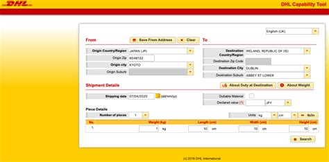 dhl capability tool  validate shipping address  creating dhl shipping label