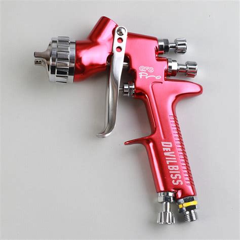 hvlp spray gun devilbiss gfg professional car paint gun mm nozzle ml pot  ebay