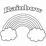 Coloring Rainbow Pages Rainbows Print Printable Color Drawing Getdrawings Coloringme sketch template