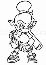 Splatoon Inkling Boy Coloring Pages Draw Step Dragoart Printable Drawing Unique Getcolorings Color Xcolorings sketch template