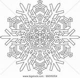 Snowflake Outlines sketch template