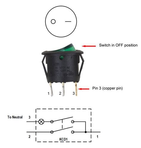pin rocker led switch wiring diagram buscar  google toggle