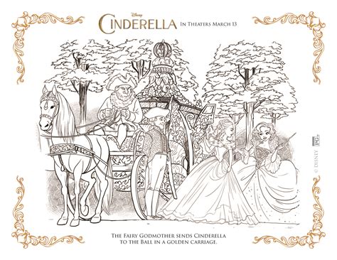 cinderella coloring pages highlights
