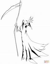 Reaper Grim Spaventosi Morte Disegno Mostri Spaventosa sketch template