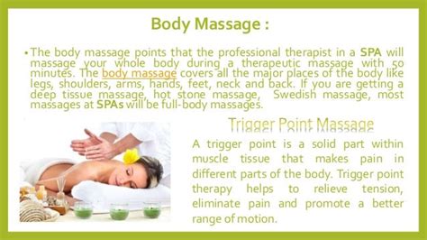 Massage Health Benefits In A Spa