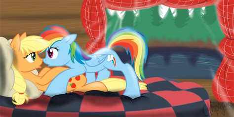 Image Applejack And Rainbow Dash Clop Png My Little