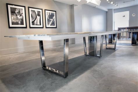 Contemporary Stone Conference Table Ambience Doré