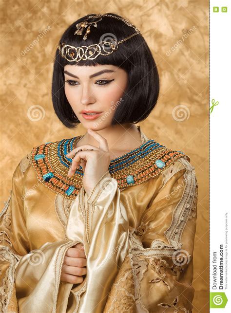 Conceived Beautiful Woman Like Egyptian Queen Cleopatra On