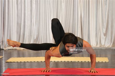 indian man demonstrating advanced yoga poses  mississauga ontario