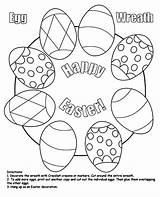 Easter Coloring Wreath Egg Pages Crayola Cut Printable Color Kids Print Colouring Sheets Eggs School Popular Au Coloringhome sketch template