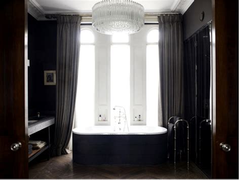 Sleek And Sexy Black Bathroom Designs Rotator Rod