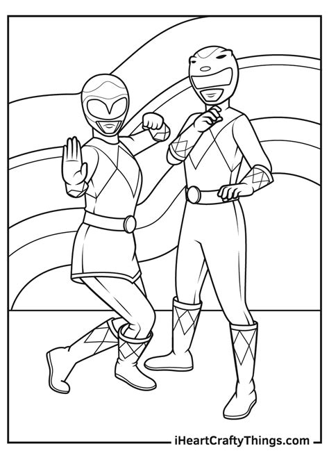 printable power rangers coloring pages updated