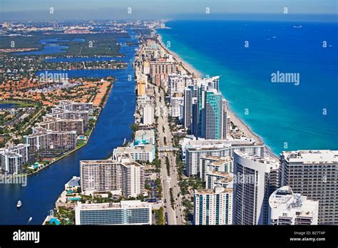 aerial view  fort lauderdale florida united states stock photo alamy