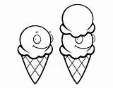 Cones Coloringcrew Ice Cream Coloring sketch template