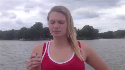 Amateur Cute Girl Smoking By The Lake Youtube