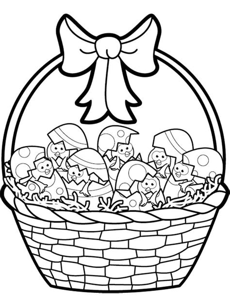 easter basket coloring pages