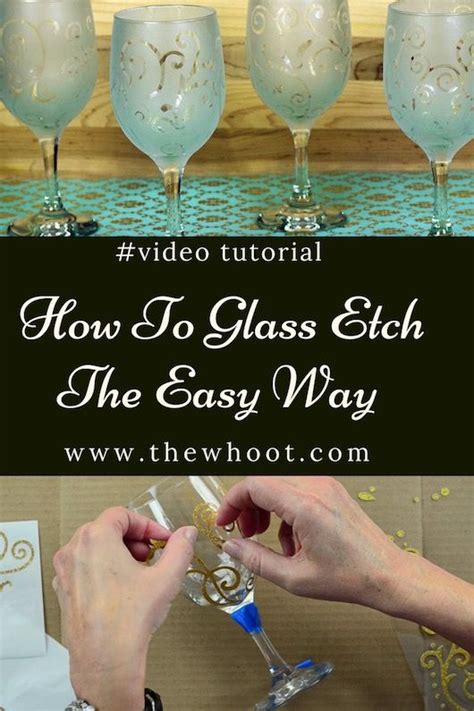 How To Etch Glass The Easiest Way {video Instructions} Glass Etching