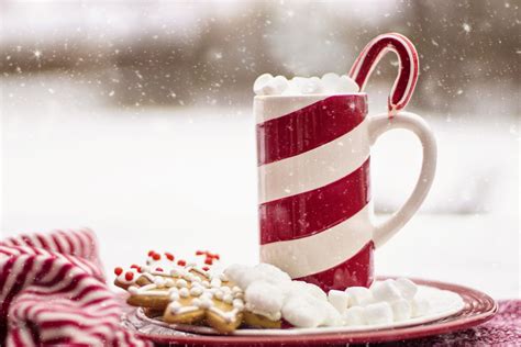 картинки снег горячий шоколад Еда Пища Красный производить день