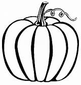 Pumpkin Coloring Pages Drawing Halloween Kids Cartoon Clipart Template Printable Squash Simple Color Print Fall Draw Drawings Printables Blank Para sketch template