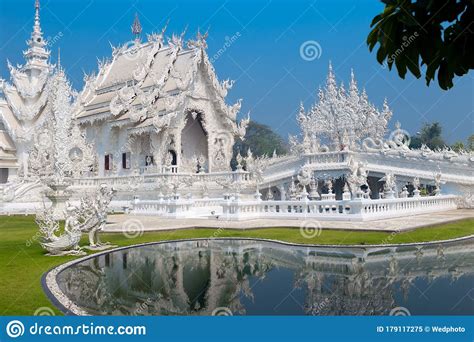 Unique White Temple And Popular Tourist Attraction In