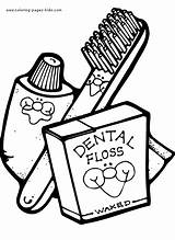 Dental Coloring Pages Health Kids Toothpaste Hygiene Clipart Toothbrush People Drawing Color Floss Clip Family Jobs Printable Preschool Cliparts Children sketch template