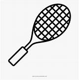 Racket Tennis Badminton Coloring Transparent Clipart Clipartkey sketch template