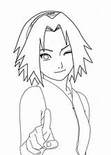 Sakura Haruno Coloring Drawing Pages Printable Getdrawings sketch template