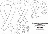 Cancer Template Quilling Ribbons sketch template