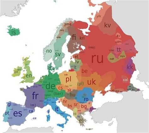 languages  europe wikipedia