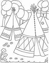 Pages Coloring Native American Printable Bestcoloringpagesforkids sketch template