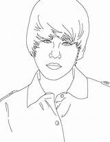Bieber Justin Coloring Netart sketch template