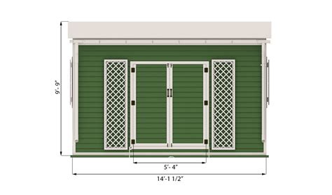 garden shed front side preview