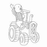 Bob Builder Coloring Pages Spud Pilchard Toddler Will sketch template