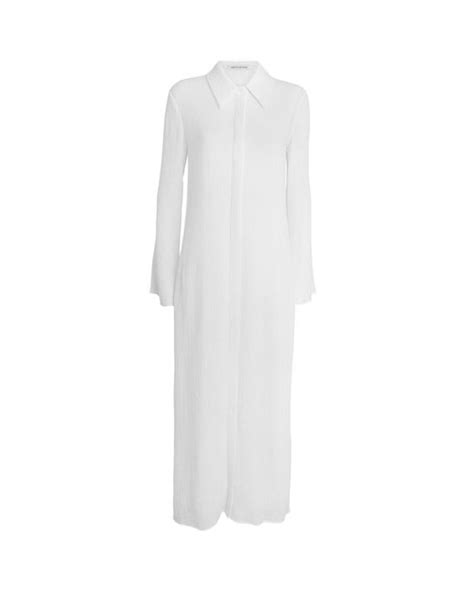 Camilla And Marc Synthetic Veira Maxi Shirt Dress In Ivory White Lyst