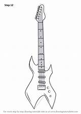 Sketch Guitarra Guitarras Electrica Drawingtutorials101 Bass Tekenen Fáciles Bonitos Tekening Farahzahidah11 Improvements Guitares sketch template