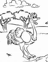 Ostrich Coloring Pages Printable Kids Colouring Baby Sheets Bestcoloringpagesforkids Cartoon Library Deviantart Choose Board Comments Animals sketch template