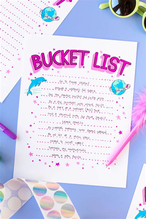 bucket list whats   studio diy