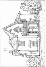 Coloring Pages House Houses Architecture Colouring Dover Publications Book Sheets Books Victorian Adult Welcome Haven Creative Doverpublications Zb Samples Caption sketch template