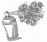 Spray Drawing Hairspray Drawn Swirl Graffiti Coloring Pages Vector Sketch Easy Istockphoto Drawings Illustrations Clip Ornament Hand Draw Creativity Zentangle sketch template