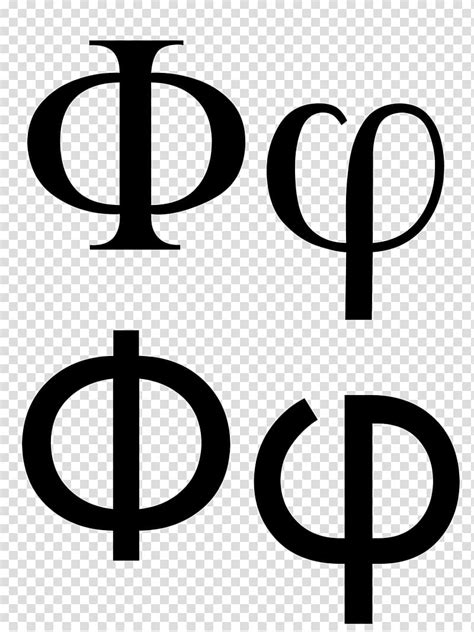 phi greek alphabet letter case psi phi symbol transparent background
