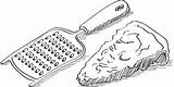Cheese Parmesan Grated Illustrations Grater Stock Clip Drawn Sketch Hand sketch template