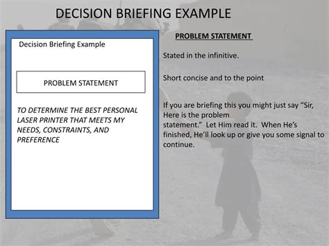decision briefing powerpoint  id